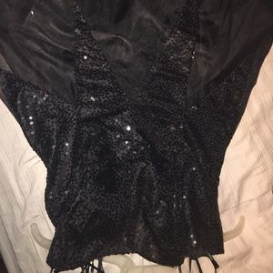 Black Sequin Dress